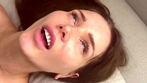 This Russian slut rides a massive BBC and cums multiple times in wild action.