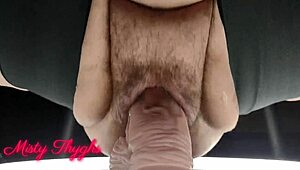 Bbw Stepmom Stretching Pussy with Intense Solo Action