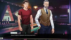 Complete gameplay - our red string part 21 with naked blonde using dildo in photoshoot