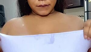 Does this pretty petite Colombian get fucked hard in casting?