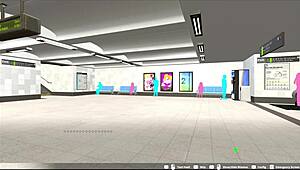 this loop train hentai has hot elevator blowjobs and creampies 😍