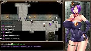 Karryn’s Prison gameplay in intense prisoner mode