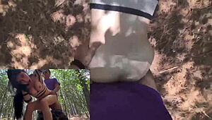 stranger bangs me in the forest and finishes inside