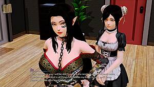 Explore harem hotel in anime game