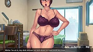 I got caught fapping to my step mom's friend! Part 5 eng sub, what a busty anime shock!