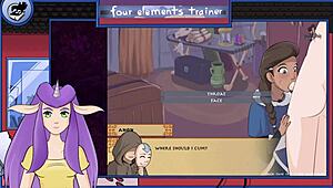 i'm watchin' avatar hentai where nami gives a blowjob and gets facial