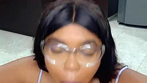 Does this pretty petite Colombian get fucked hard in casting?