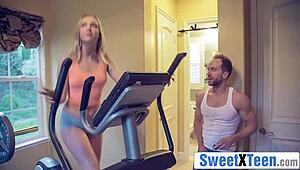 This hot 18-year-old teen rides monster cock with ease