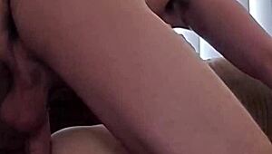 pussy pounding hot wife on the couch