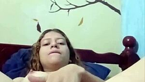 compilation of suggestive videos where latina amateur masturbates alone at home with natural tits.