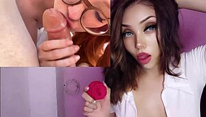 hermosa latina with big tits gets creampie blowjob