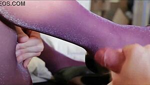 Nylonxtreme - Update 28 - Cum on Nylon Lurex Pantyhose and Feet
