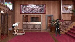 I feel so humiliated in this femdom hotel play