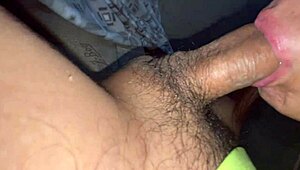 I skipped the mask today! Took all the cum from his throbbing cock right in my mouth after a wild massage.