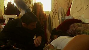 Dee gets massaged and fucked hard by pool outdoors