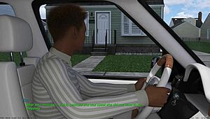 Redhead with small tits sucks cock and plays with pussy!