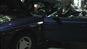 my step grandma acts wild in lingerie outdoors 😜