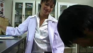 Incredible! Hot Japanese Doctor Fucks Patient Hardcore with Intense Cumshot