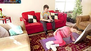 I couldn’t resist banging my pregnant stepsister in the living room