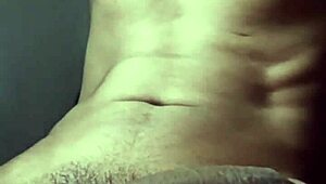 collage guy jerks off at home with a massive cumshot explosion