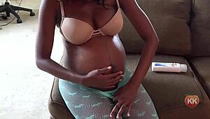 Ebony pregnant women explore wild desires in steamy compilation