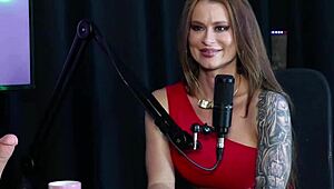 Tati Weg's Sheer Red Lingerie Hides Nothing In Glamorous Brazilian Lesbian Tease