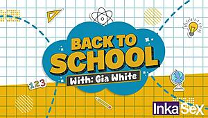 Milf profesora tetona gia white gets destroyed anally by her alumnos in the classroom, her huge curvy body shaking.