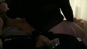 Double Domme Session with Sissified Bound Slave Milked and Fed Own Cum