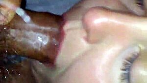 Wife Performs Blowjob And Swallows Cum In This Detailed Scene
