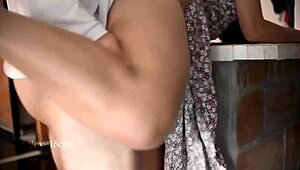 Latina Neighbor in Sexy Dress Loves Getting Pounded Hard in HD.