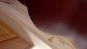 Intriguing mirror selfie session available for free with an exciting ending.