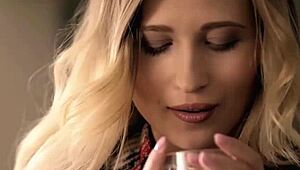 lisa dawn, ukrainian blondie, strips naked to flaunt her flawless petite body