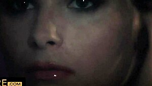 Lesbian swinger initiation hints at steamy group fun. Blonde small-titted beauties in lingerie explore pussy licking in a wild 3some.