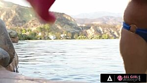 All Girl Massage - Jelena Jensen Has Her Pussy Eaten By Her Swim Coach After Her Session