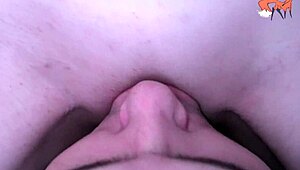 Babysitter enjoys close-up tongue action leading to orgasm in homemade scene.