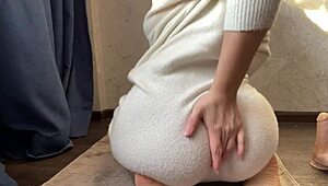 christmas anal pounding with a wild dildo for milf