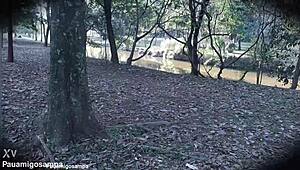 Halloween Samara Takes Two Black Cocks Home