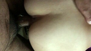 Petite amateur gets fucked nicely in the house with love in four