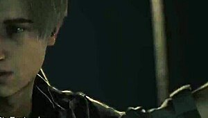 I admire Claire Redfield's topless fitness routine with monster energy