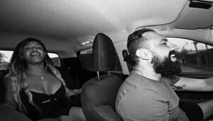 Wow, Tight Ass and Lactating Nipples in Car with Lukas Zaad!