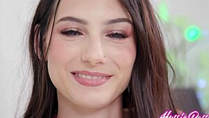 Sophie Tyler shows off sweet tanlines while riding Honey Dick hard