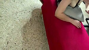 Fucking a petite teen client from Miami, bent over in doggystyle 😏