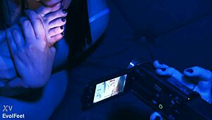 your mouth waters thinking about my latina feet in pov close-up