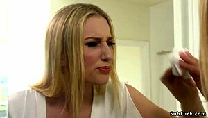 Yo, this blonde seller’s letting buyers bang her hard!