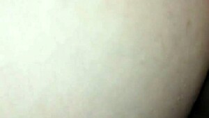 the tip enters her ass for anal fucking