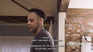 victoria voxxx screams as donny sins roughly fucks her big ass in interracial scene