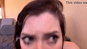 Deepthroat Queen Gets Extremely Messy With Best Facial Yet