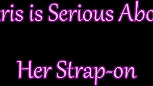 ms paris dominates with her strap-on in wild roleplay