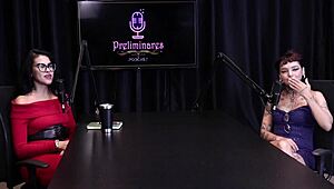 Annie Clementine And Bia Hot In Podcast Preliminaries - Part 3!