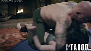 Bratty hollywood actress casey calvert loses sex bet with stuntman